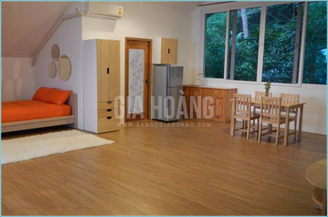 Mẫu nhà lắp sàn gỗ thaixin- sàn gỗ Gia Hoàng